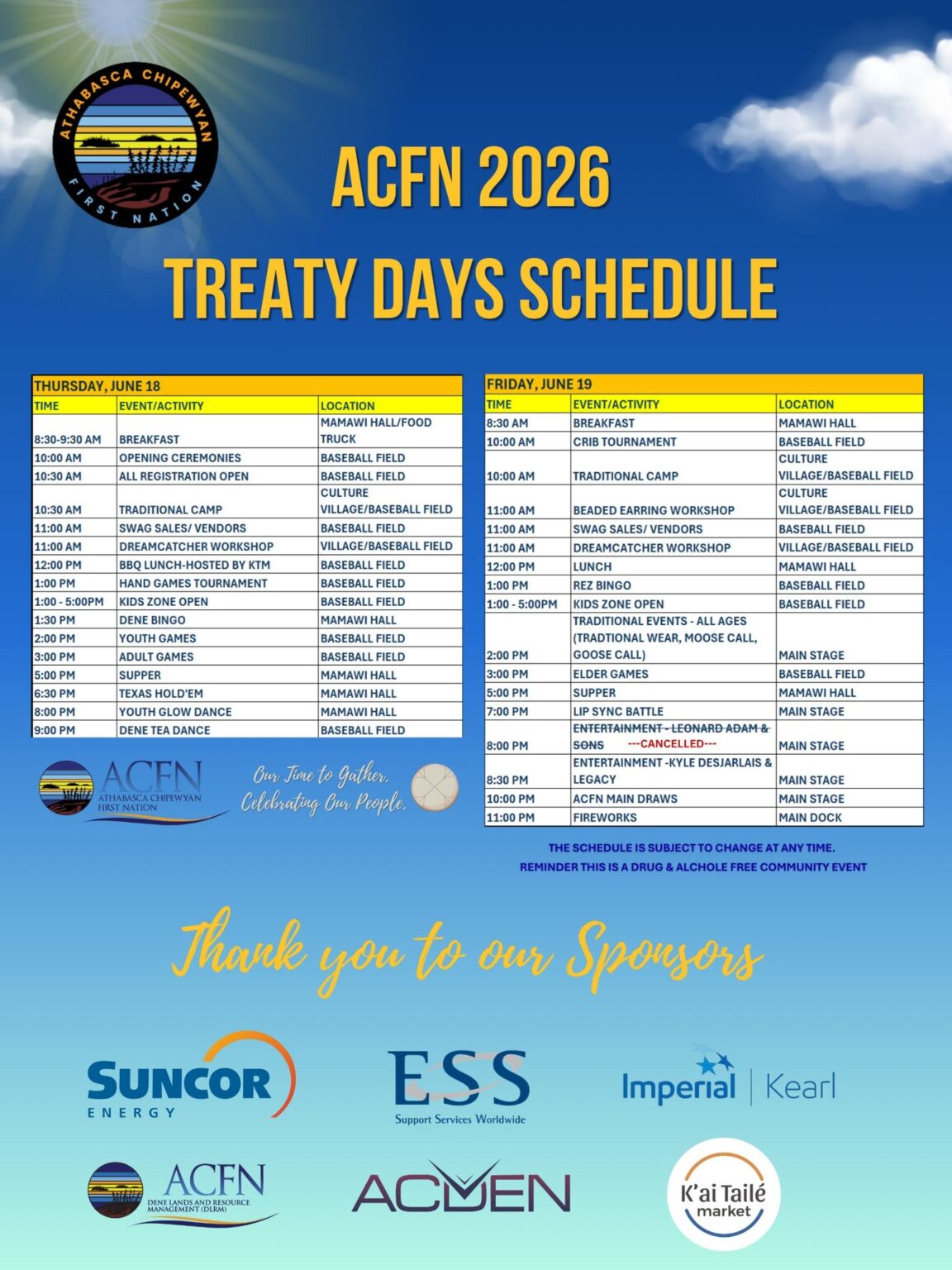 Acfn ACFN Treaty Days | Athabasca Chipewyan First Nation